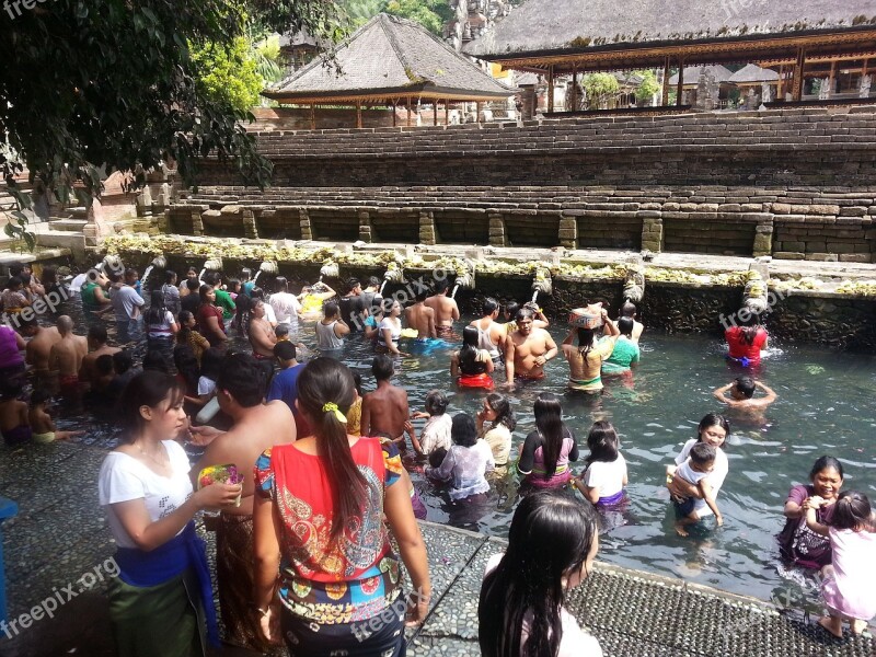 Bali Tirta Empul Indonesia Asia Bath