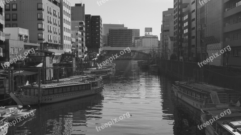 The Kanda River 船宿 Houseboat Free Photos