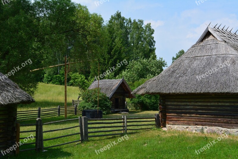 Open Air Museum Architecture Lithuania Rumsiskes Countryside