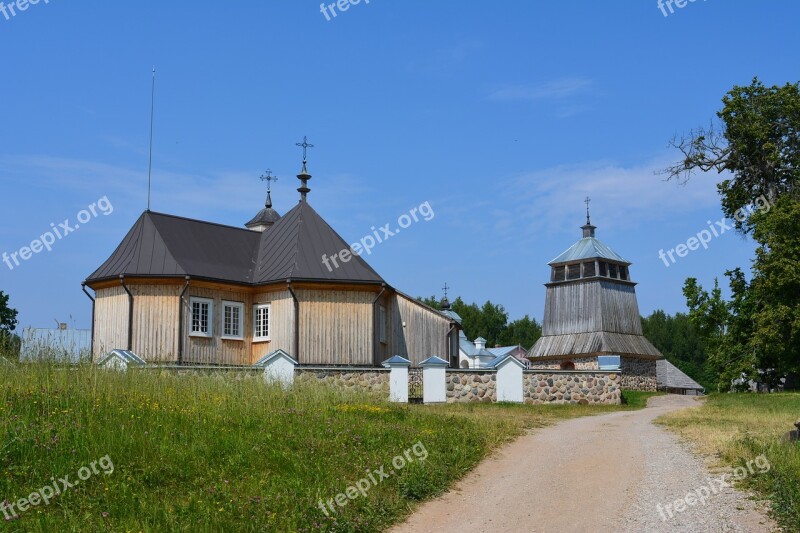 Open Air Museum Architecture Lithuania Rumsiskes Church