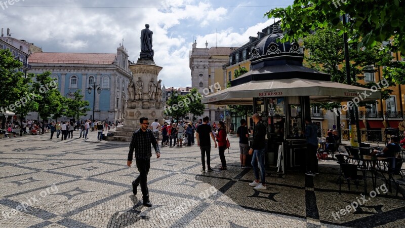 Lisbon Portugal Space Kiosk Historic Center