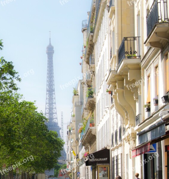 France Paris Eiffel Tower Europe Architecture