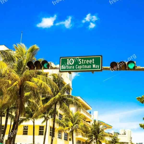 Miami Street Florida Holidays Holiday