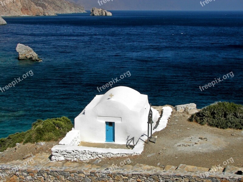 Chapel Amorgos Cyclades Hellas Greece