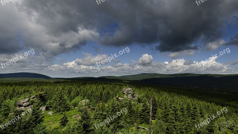 Panorama Jizera Mountains The View From Lunch Rocks Free Photos