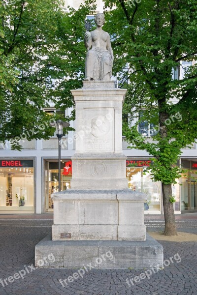 Luisenplatz Darmstadt Hesse Germany Monument