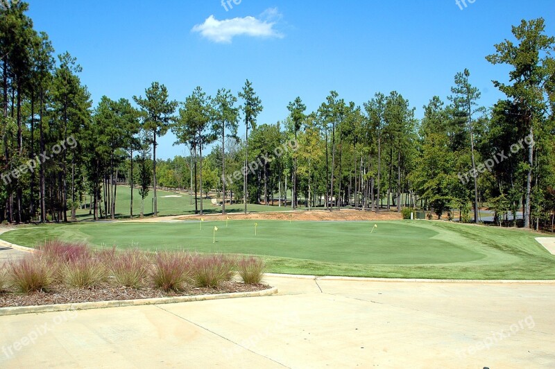 Golf Course Golf Putting Green Landscape Sport