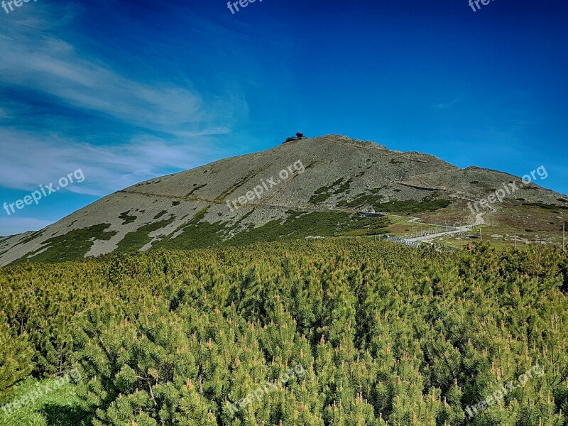 Krkonoše Giant Mountains Mountains Holiday Hiking Trails Nature