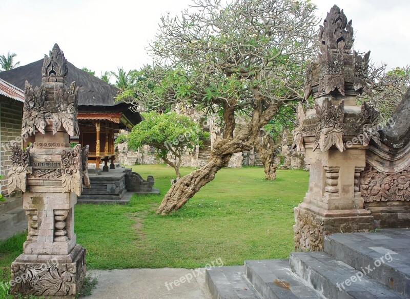 Indonesia Bali Temple Sculptures Statues