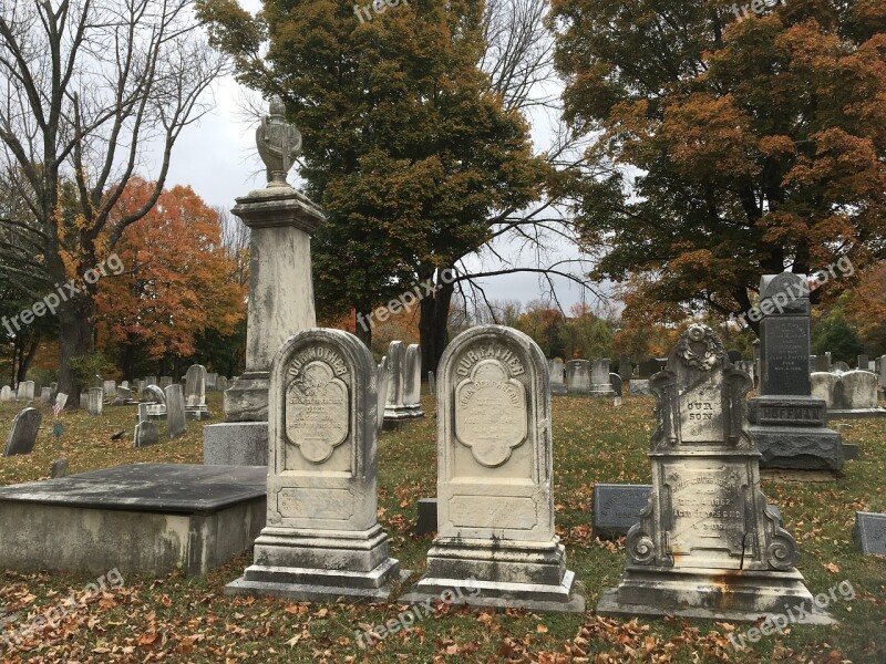 Cemetery Gravestones Graveyard Free Photos