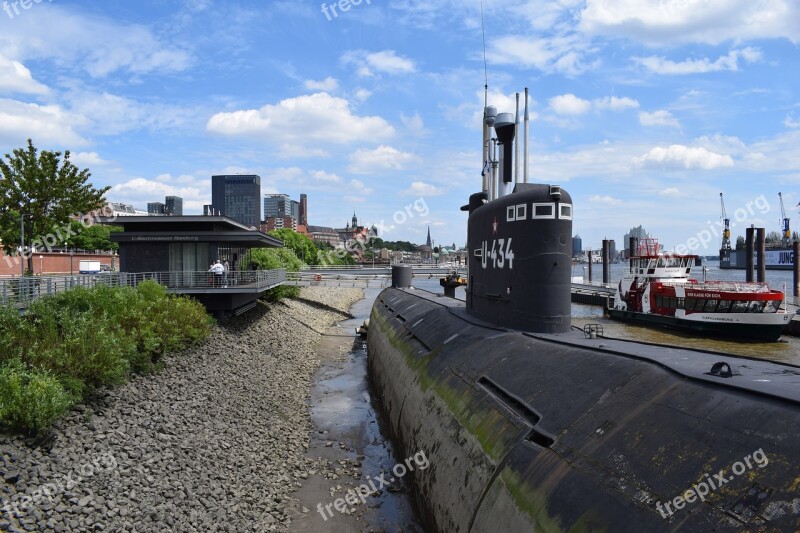 U Boat Hamburg Port Harbour City Water