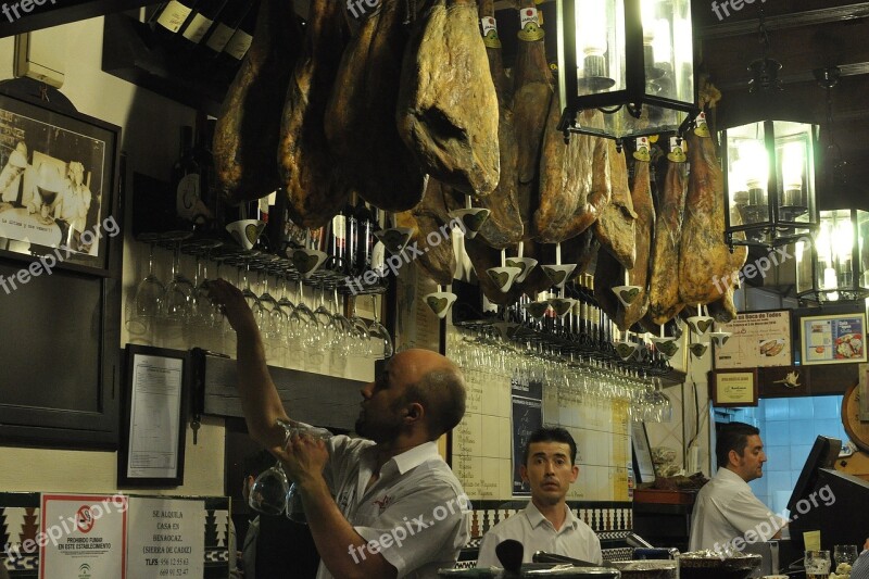 Seville Bar Spain Light Free Photos