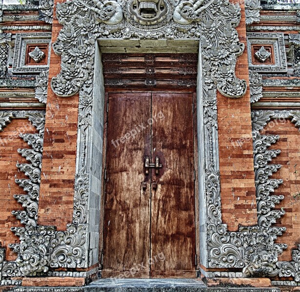 Asian Doorway Door Entrance Architecture Building