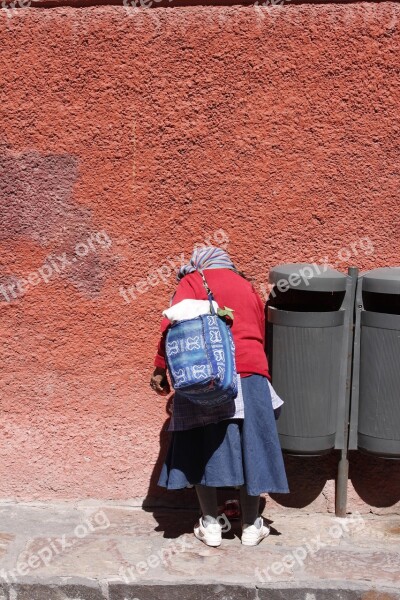 People Elderly Woman Loneliness Aged Peasants