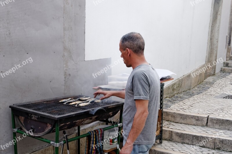 Lisbon Portugal Historic Center Road Fish