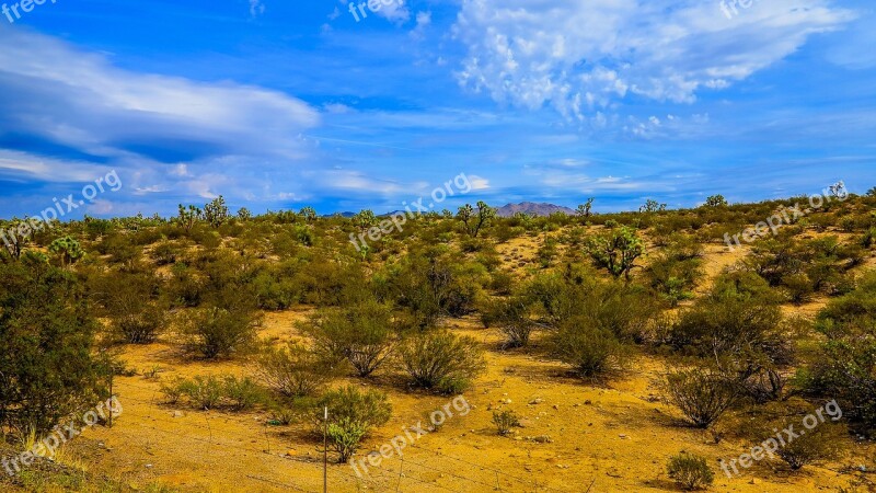 Landscape Az Mountains Clouds Nature