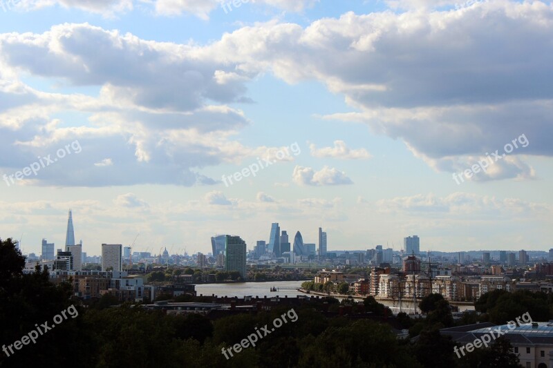 City London View Overview Sky