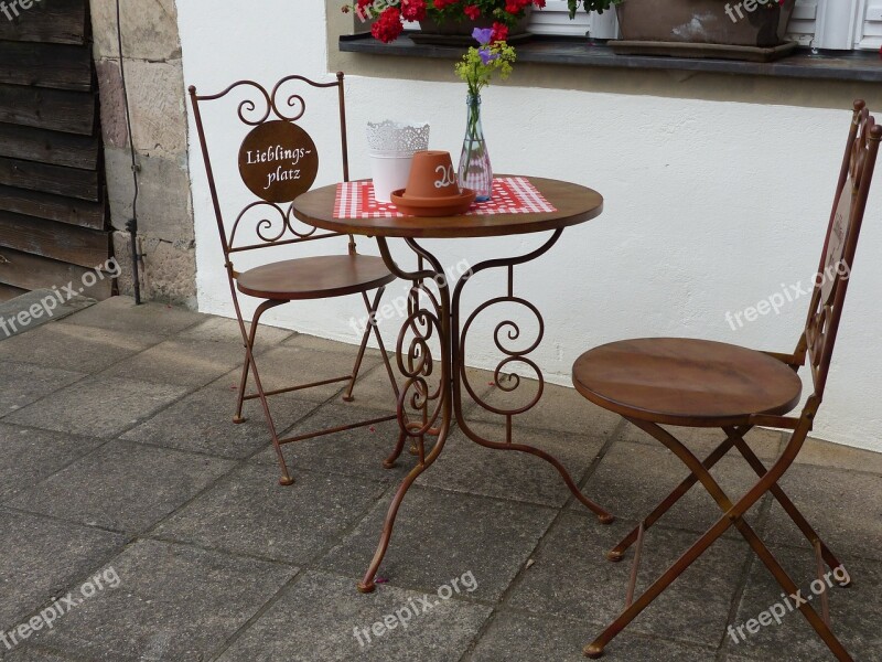 Chair Metal Table Upper Franconia Free Photos