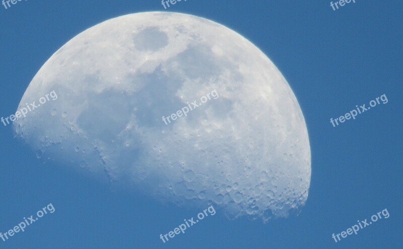 Moon Sky Lunar Surface Crater Space