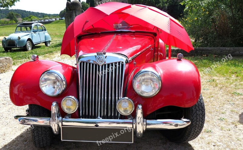 Car Car Collection Mg Umbrellas Red