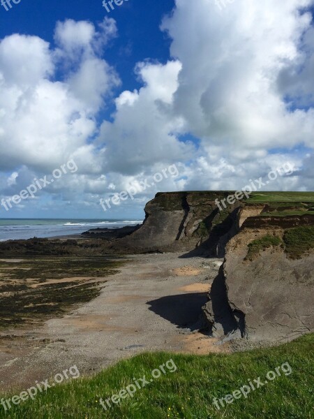 Cornwall Coast England Rock United Kingdom