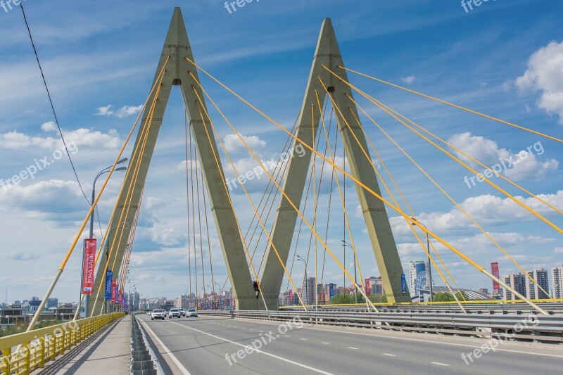 Bridge Pylons Millenium Kazan Road