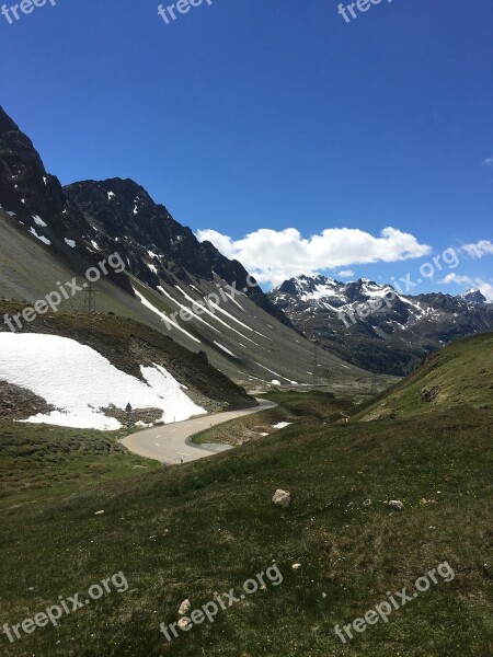 Alpine Mountains Snow L Landscape