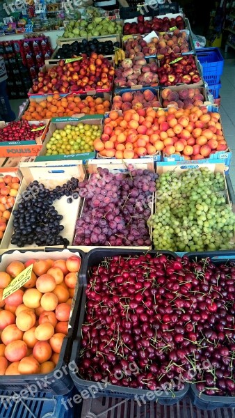 Fruit Cherry Tangerines Grapes Figs