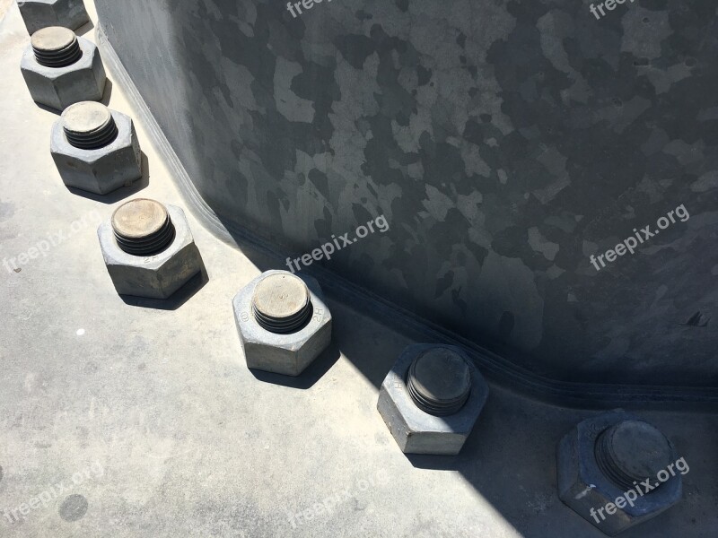 Rivet Bolt Metal Metallic Steel