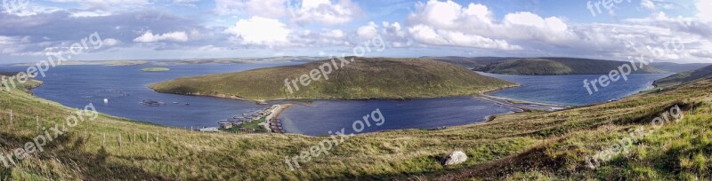 Shetland Isles Tombolo St Ninian's Isle Sand Bar Scotland