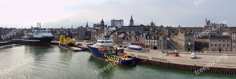 Aberdeen Scotland Travel Marine Harbour