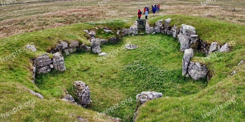 Stanydale Temple Shetland Isles Neolithic Ancient Stones