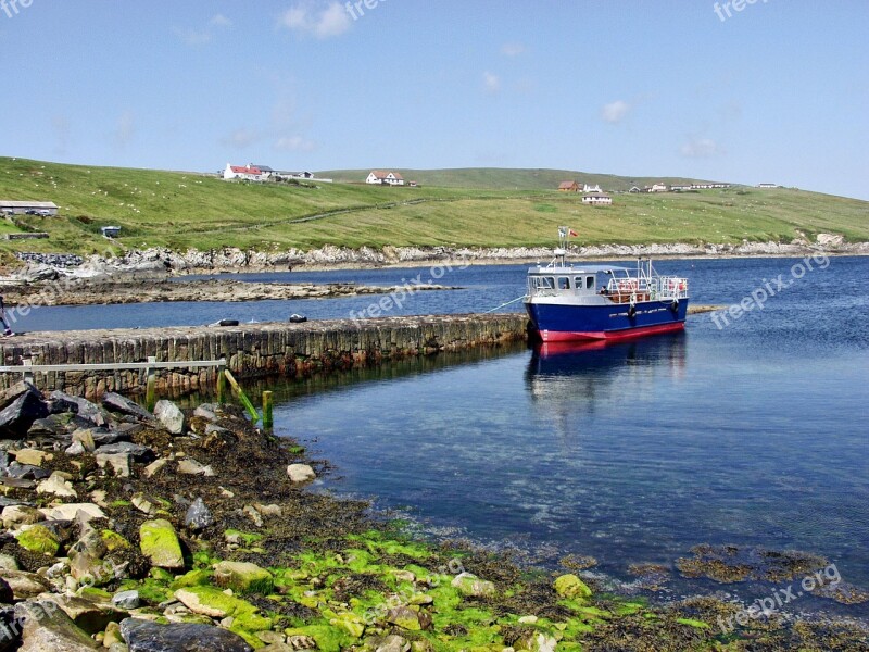 Shetland Isles Scotland Sea Coast Coastal