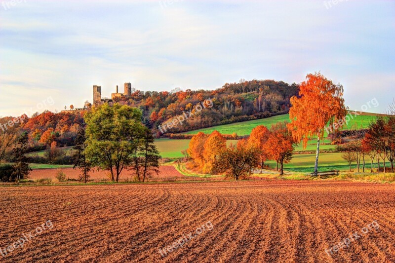 Ball Castle Volkmarsen Northern Hesse Autumn Castle