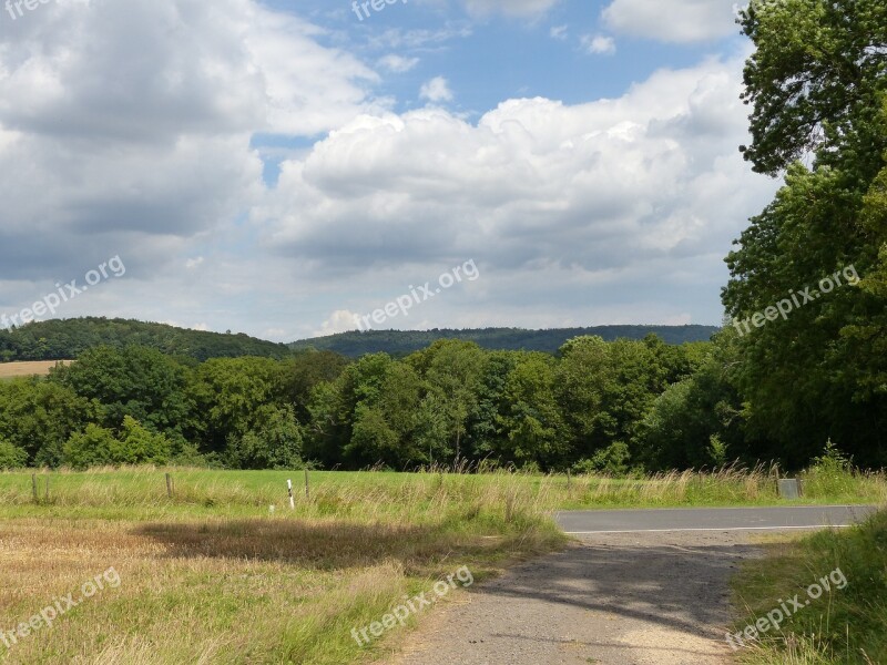 Summer Hate Mountains Upper Franconia Forest Free Photos