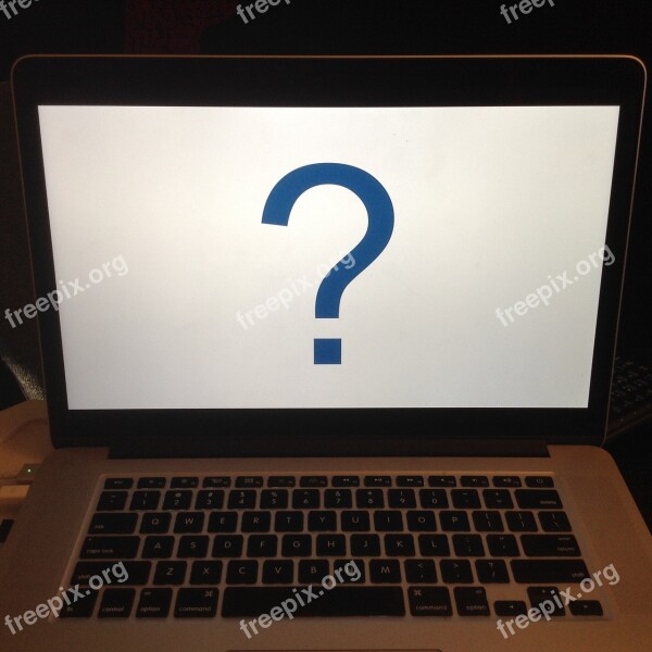 Question Mark Why Computer Screen