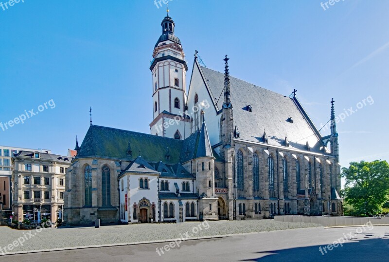 Thoma Church Leipzig Saxony Germany Architecture