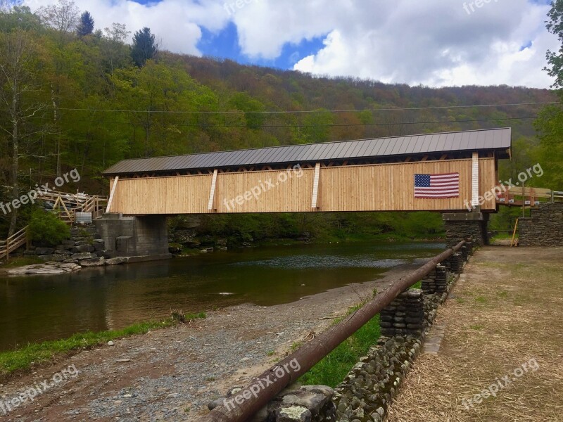 Covered Bridge Beaverkill Livingston Manor Ny Bridge