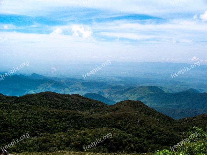 Saw Mantiqueira Blue Sky Landscape Free Photos