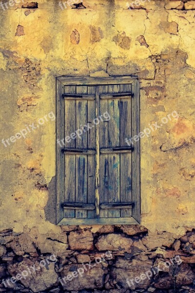 Window Wooden Old Aged Weathered