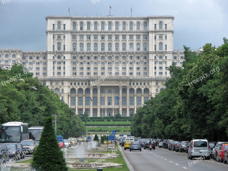 People's House Palace Of Parliament Construction World Record Construction Big Building