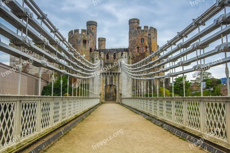 Bridge Monument Castle Conwy Castle Free Photos