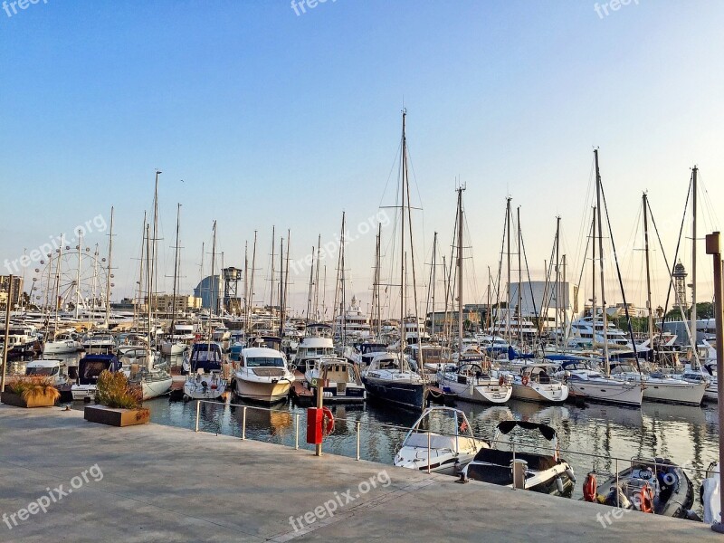 Barcelona Spain Port Beach Madrid