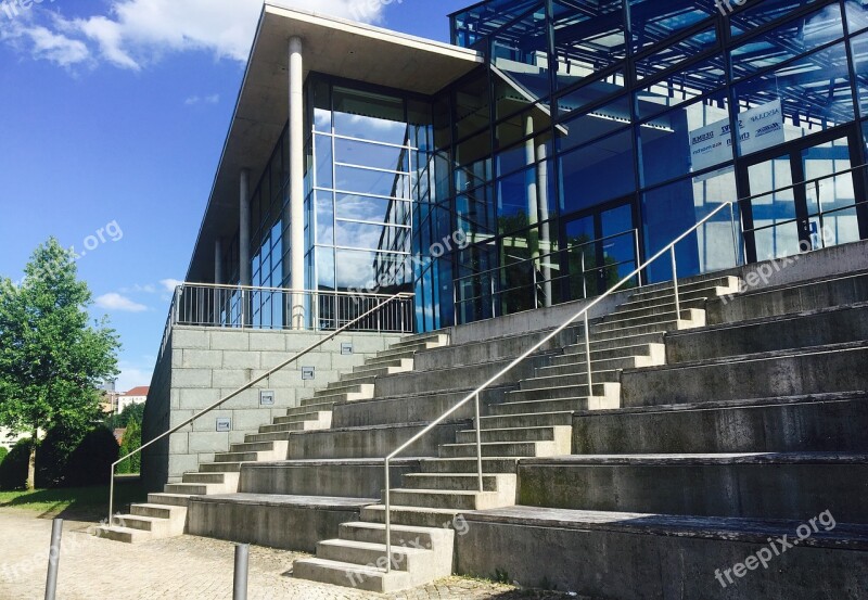 Stadthalle Germany Architecture Stairs Building