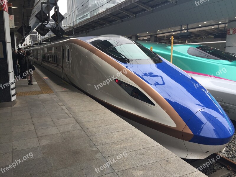 Bullet Train Station Tsubasa 500 Series Train