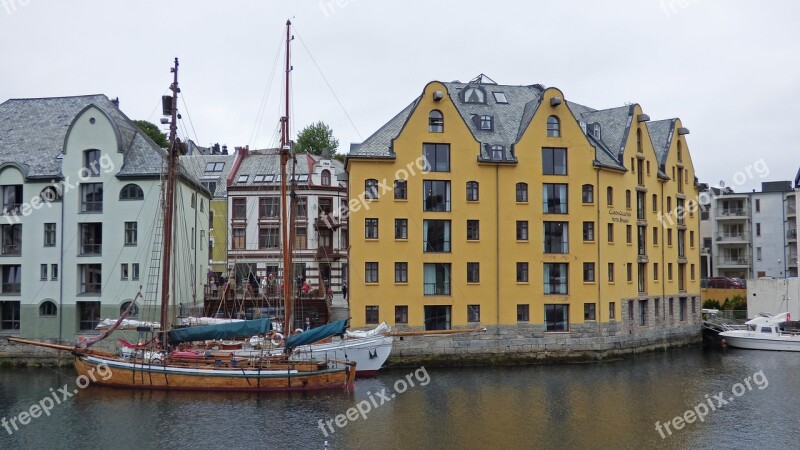 ålesund Norway Norwegian City Building