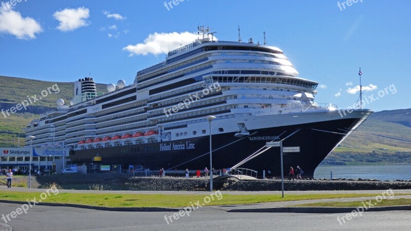 Koningsdam Holland America Cruise Ship Akureyri