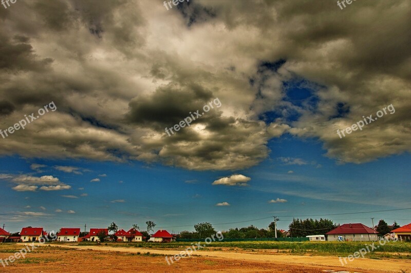 Sky Earth Clouds Landscape Trees