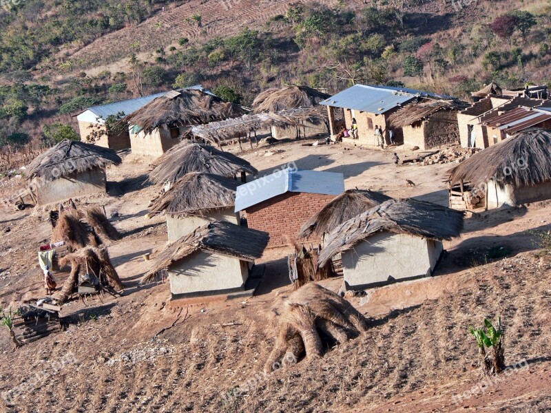 Malawi Village Rural Africa House