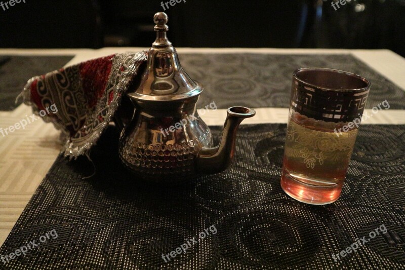 Tea Moroccan Pot Glass Free Photos